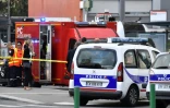 Les services d'urgence à Villeurbanne, dans la banlieue de Lyon, le 31 août 2019, après une attaque au couteau qui a fait un mort et neuf blessés