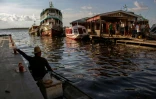 Des embarcations à Tefe, en pleine jungle amazonienne, au Brésil, le 30 juin 2018