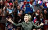 Hillary Clinton lors d'un meeting le 26 avril 2016 à Philadelphie 