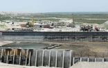 Une section du canal de Qosh Tepa en construction, censé permettre d'irriguer les champs à partir de la rivière Amu Darya, le 23 juin 2025 dans la province de Balkh, dans le nord de l'Afghanistan 