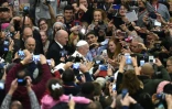 Le pape François lors de l'audience du 31 décembre 2015 au Vatican