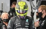 Le septuple champion du monde Lewis Hamilton, le 26 mars 2022, avant la 3e séance d'essais libres du Grand Prix d'Arabie saoudite de Formule 1 sur le circuit de Jeddah