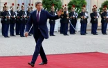 L'envoyé spécial américain pour le climat John Kerry lors de son arrivée à l'Elysée pour un dîner, jeudi 22 mai 2023, en marge du Sommet pour un nouveau pacte financier" qui a réuni une quarantaine de chefs d'Etats et de gouvernements ainsi que des dirigeants d'organismes financiers multilatéraux
