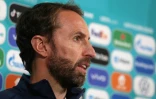 Le sélectionneur de l'équipe anglaise de football Gareth Southgate le 10 juillet 2021 à Hertford (Royaume-Uni), à la veille de la finale de la finale de l'Euro de football contre l'Italie