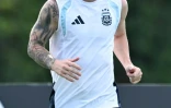 L'attaquant argentin Lionel Messi, participe à une séance avec sa sélection au centre d'entraînement de l'Inter Miami, à Fort Lauderdale, le 2 juillet 2026