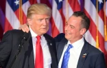 Donald Trump et Reince Priebus le 9 novembre 2016 Ă New York