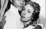 Gérard Philipe and Danielle Darrieux posent pour le film "Le Rouge et le Noir" le 1er janvier 1954