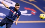 L'attaquant français Olivier Giroud lors du match de groupes de la Ligue des Nations contre la Suède, au Stade de France, le 17 novembre 2020