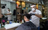 Un salon de coiffure à Istanbul (Turquie) le 11 mai 2020