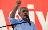 Kemal Kilicdaroglu, chef du Parti républicain du peuple (CHP), lors de la manifestation de l'opposition le 24 juillet 2016 place Taksim à Istanbul