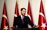 Le ministre turc des Finances et gendre de Recep Tayyip Erdogan, Berat Albayrak, à Istanbul le 10 août 2018.