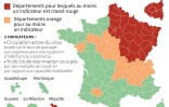 Classement des départements par la direction générale de la santé au 2 mai, en fonction de leur situation par rapport à l'épidémie de coronavirus