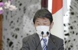 Le ministre japonais des Affaires étrangères Toshimitsu Motegi, le 30 mars 2021 à Tokyo
