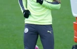 L'attaquant allemand Leroy Sané à l'entraînement avec Manchester City le 25 février 2020 à Manchester