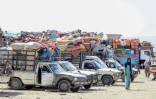 Des réfugiés afghans au Pakistan sont rassemblés près de la frontière avant d'être renvoyés dans leur pays, le 4 septembre 2025 à Chaman, au Pakistan