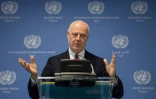 L'émissaire de l'ONU pour la Syrie, Staffan de Mistura, le 27 janvier 2018 à Vienne