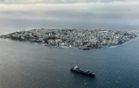 Vue aérienne de la ville de Malé, capitale des Maldives, en septembre 2013