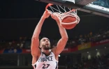 Le pivot français Rudy Gobert lors du match de phase de groupes du Mondial face à l'Allemagne, à Shenzhen en Chine, le 1er septembre 2019