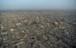 Vue aérienne de Lashkar Gah, dans la province du Helmand, le 25 mars 2021 en Afghanistan