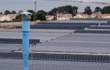 Vue de la centrale solaire du site de la bioraffinerie La Mède du fournisseur d’énergie français TotalEnergies, à Châteauneuf-les-Martigues (Bouches-du-Rhône), le 28 janvier 2025