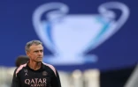 L'entraîneur du Paris Saint-Germain Luis Enrique pendant le dernier entraînement vendredi à Munich avant la finale de Ligue des champions.