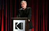 Christopher Nolan prend la parole sur scène lors de la cérémonie des Kodak Film Awards, au ASC Clubhouse à Los Angeles, le 2 mars 2026