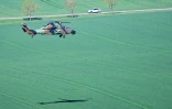 Un hélicoptère d'attaque espagnol Tigre lors d'un exercice militaire à Semoutiers-Montsaon, en Haute-Marne, le 23 avril 2026 