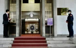 L'entrée du ministère taïwanais des Affaires étrangères, le 10 décembre 2020 à Taipei