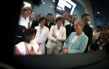 La Première ministre Elisabeth Borne rencontrent des personnels du SAMU, le 31 août 2023 à Rouen, en Seine-Maritime