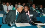 Cyril Ramaphosa avec Nelson Mandela, le 20 janvier 1994 à Johannesburg.