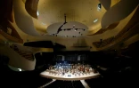 L'intérieur de la salle de concert de la Philharmonie de Paris, le 14 janvier 2015