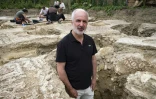 Dominique Garcia, président de l'Inrap (Institut national de recherches archéologiques préventives) sur le site gallo-romain à Auch, le 11 juillet 2017