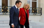 Le président Emmanuel Macron et son épouse Brigitte, le 6 juillet 2017 à l'Elysée, à Paris
