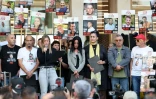 Rassemblement de proches des otages du Hamas, le 11 octobre 2025 à Tel-Aviv