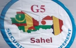 Le logo du G5 Sahel, qui regroupe le Burkina Faso, le Tchad, le Mali, la Mauritanie, et le Niger