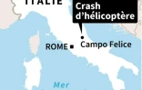 Italie : crash d'hélicoptère