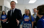 Le Premier ministre britannique David Cameron en campagne pour le maintien du Royaume-Uni dans l'UE, à Londres, le 21 juin 2016