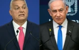 Montage photos du 2 avril 2025 montrant le Premier ministre hongrois Viktor Orban (g) et le Premier ministre israélien Benjamin Netanyahu
