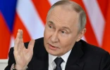 Le président russe Vladimir Poutine le 14 mai 2025, à Moscou