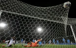 Jean-Philippe Mateta inscrit le deuxième but de l'équipe de France face à l'Islande, le 13 octobre 2025 à Reykjavik