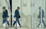 Le leader de la CDU et chancelier allemand désigné, Friedrich Merz, arrive à une réunion au Bundestag, le 17 mars 2025, à Berlin