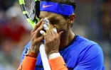 Rafael Nadal lors du match face à Lucas Pouille