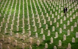 Les tombes, en 2014, des victimes de l'attaque de 1988 contre Halabja