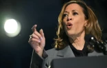 La vice-présidente et candidate démocrate Kamala Harris prononce un discours de campagne sur le droit à l'avortement à Atlanta, en Géorgie (sud-est), le 20 septembre 2024.