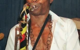 Le musicien nigérian Fela Kuti, créateur de l'"afro-beat", le 15 septembre 1988 à Lagos