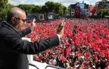 Le président turc Recep Tayyip Erdogan lors d'un rassemblement public dans la région d'Unye. Le 11 août 2018.