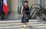 La ministre de l'Environnement, Monique Barbut, quitte le palais de l'Elysée, à Paris, le 24 juin 2026