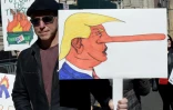 Une manifestation anti-Trump à New York, le 20 février 2017