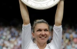La Roumaine Simona Halep remporte la finale de Wimbledon le 13 juillet 2019