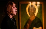 L'experte Lilia Evseeva du Musée des Icônes à Moscou, le 23 mai 2023